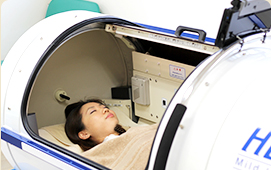 酸素カプセルを完備